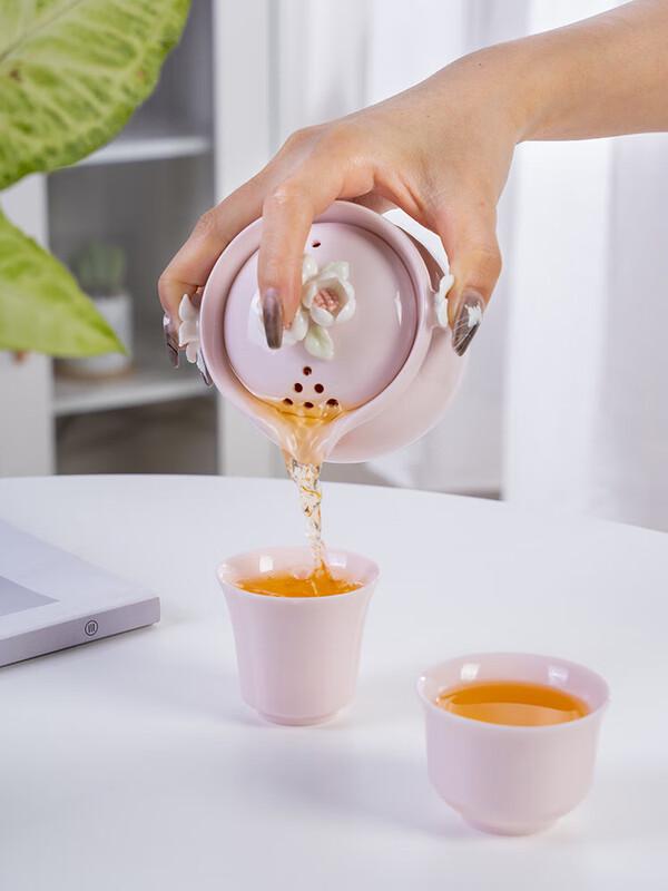 Portable Ceramic Tea Set for Women