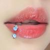 1 Stück Lippenpiercing Lippenring Drachenklaue Stein Titanstahl C-Form Helix Ohrring Septum Piercing Labialring Körperschmuck