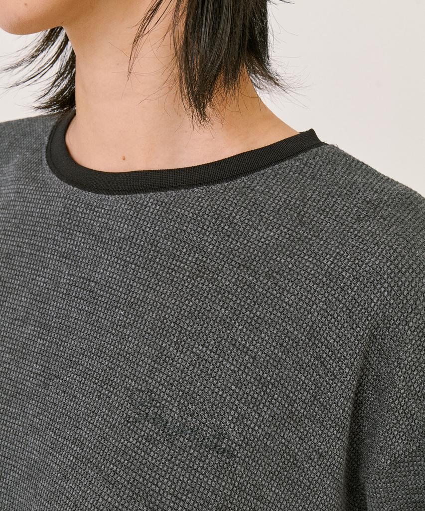 GRASPLAN Waffle Long Sleeve T-Shirt_Charcoal