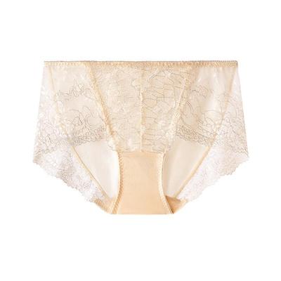 Maniform Women's Sexy Lace Mid-Low Waist Briefs