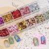 Mini 1MM Retro Pentagram & Heart Nail Glitter Decor