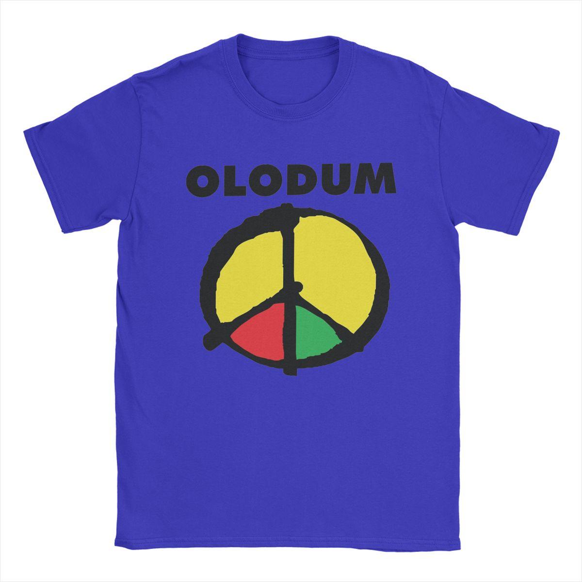 BenberFashion Olodum T-shirts voor heren Casual 100% katoenen T-shirts Ronde hals Korte mouw T-shirt Cadeaukleding M