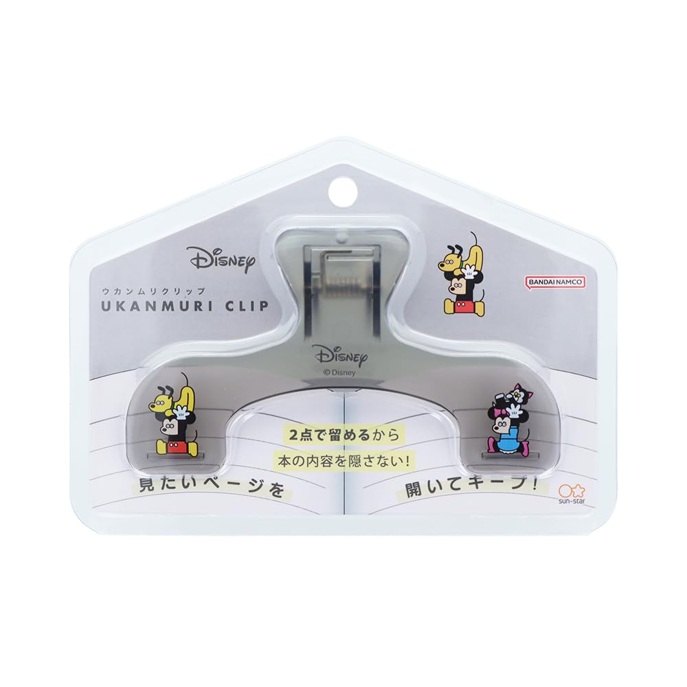 

Stationery Disney Book Ukanmuri Seiji Matsumoto x Clear S3625877 Sun-Star Clip, Clip, Disney, Black,