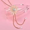 Big Acrylic Flower Long Tassels Pendant Necklace for Women Fashion Accessories Jewelry  ZD1 KO1