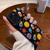 For iPhone 16 Pro Max Colorful Planet Silicone Phone Case For iPhone 15 14 17 Pro Max Plus Air 11 12 13 Mini Leather Shockproof