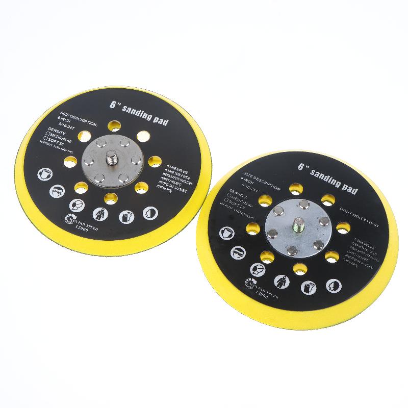 6 Inch 17 Holes Sander Backing Pad For Makita BO6030 BO6040 For Festool RO1 ES150 ET2 ES / ETS 150 Grinding Sanding&