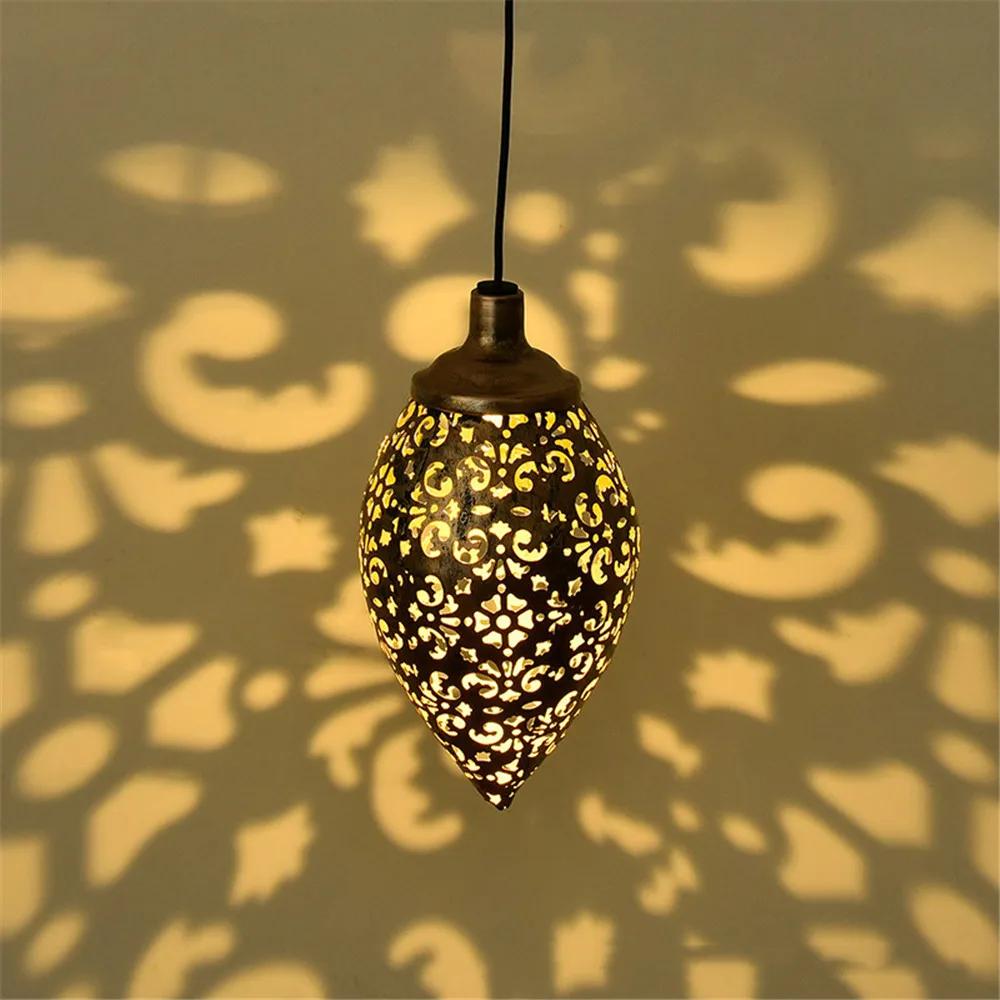 Water Drop-Shaped Outdoor Solar Projection Light – Waterproof & Hollowed-Out for Garden, Patio, Stair, Fence, Street, Landscape