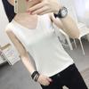 WTEMPO Ice Silk Vests In Spring and Summer Sleeveless Tank Tops Women's V-neck Loose Fitting Base Knitted Vests