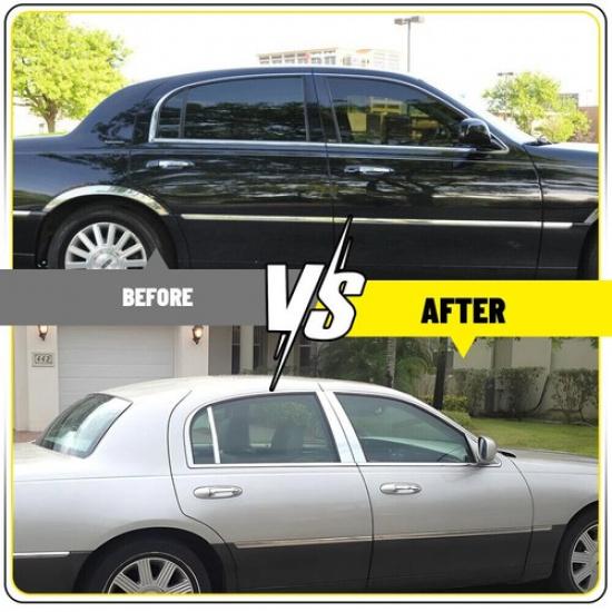 6pcs Chrome Pillar Posts Door Side Trim Cover For Lincoln Town Car 1998-2011 US