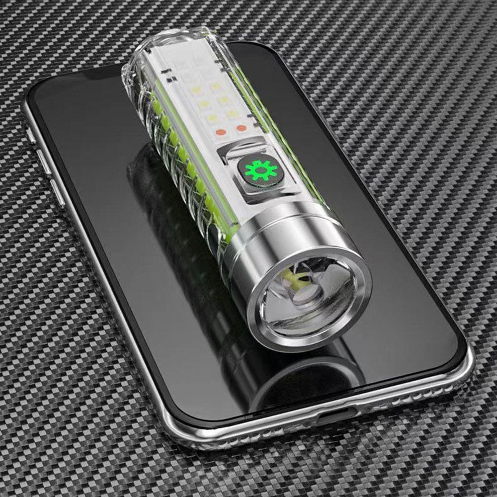 Multi-function Rechargeable Flashlight Fast Charging Handheld Lamp Long-range Spotlight  Camping