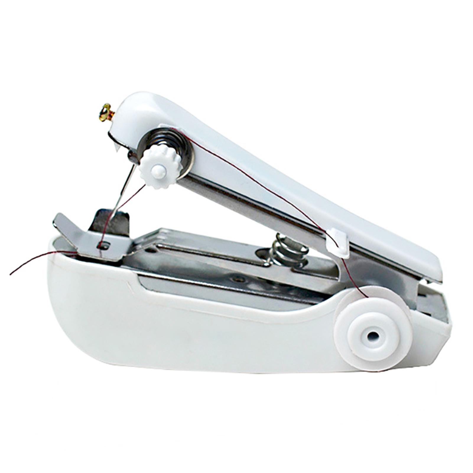 Mini Sewing Machine Portable Hand Operated Household Sewing Machine for Beginners and Small Projects серебряный