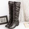 Plus Size 34-43 Fashion New Arrival Winter Mid-Calf Women Boots Black White Brown Flats Heels Half Boots Autumn Snow Shoes Yuj7