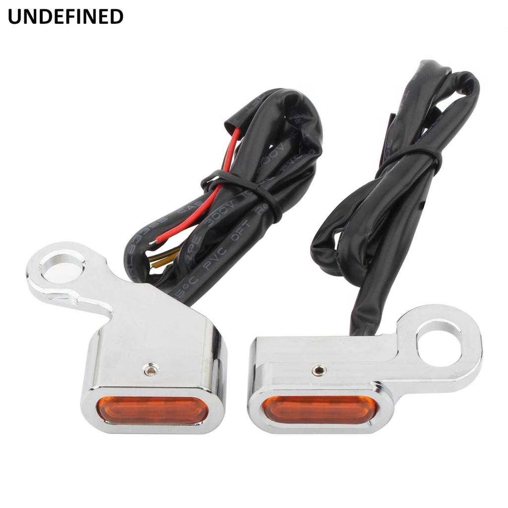 Motorcycle Handlebar Control LED Turn Signal Indicator Light Amber Lamp For Harley Dyna 1996-2017 Softail Sportster XL