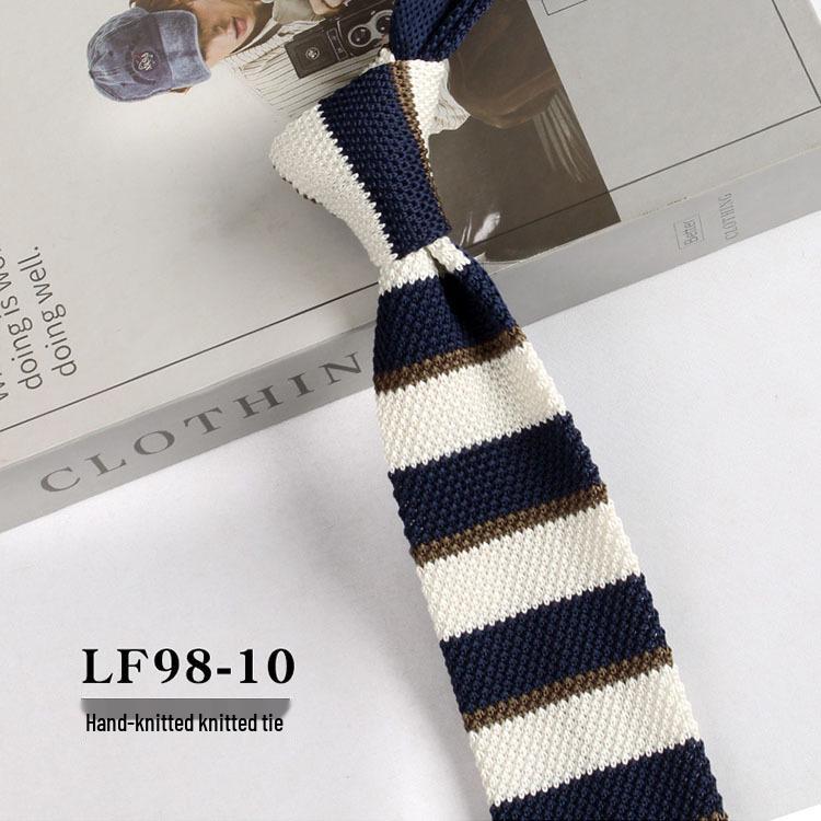 Stylish British Casual Slim Fit Knit Wool Tie, Unisex, 6cm Width.