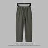 Fashionable Loose Fit Casual Pants for Men, Elastic Waist Straight Leg Trousers in Summer Solid Color Style