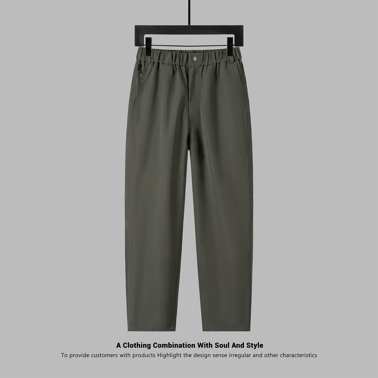 

Модные свободные повседневные брюки для мужчин, прямые брюки с эластичной резинкой на талии в летнем однотонном стиле 4XL армия зеленый