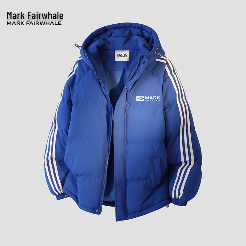 Mark Fairwhale Men's Hooded Three-Stripe Padded Jacket