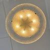 French antique ice crack ceiling light American pastoral style bedroom lighting fixtures
