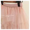 Irregular Mesh Women's Skirt Autumn/Winter 2025: Multi-Layer Cake Puffy Long Skirt, Super Fairy Temperament Dress