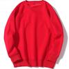 Moletom Hip Hop Unissex Gola Redonda Cor Sólida para Outono/Inverno
