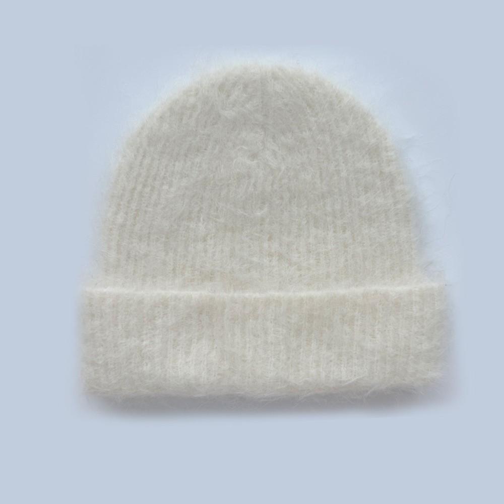 Cold-proof Fluffy Knitted Hat Thicken Keep Warm Caps Fashion Plush Bonnet Women Accessories