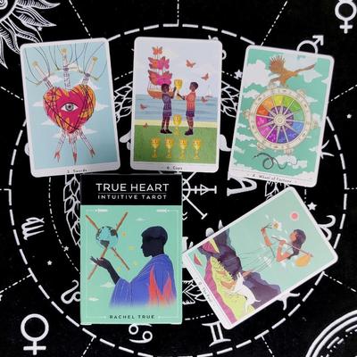 78 sayfa True Heart Tarot Sezgisel İNGİLİZCE Tarot Kart Oyunları