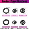 KUDFZ1 Car ABS Steering Wheel Emblem Trim Sticker Badge For VW GTI Golf Polo 6 7 Passat CC Tiguan T-ROC Jetta MK6 Taigo Arteon Hub Cap
