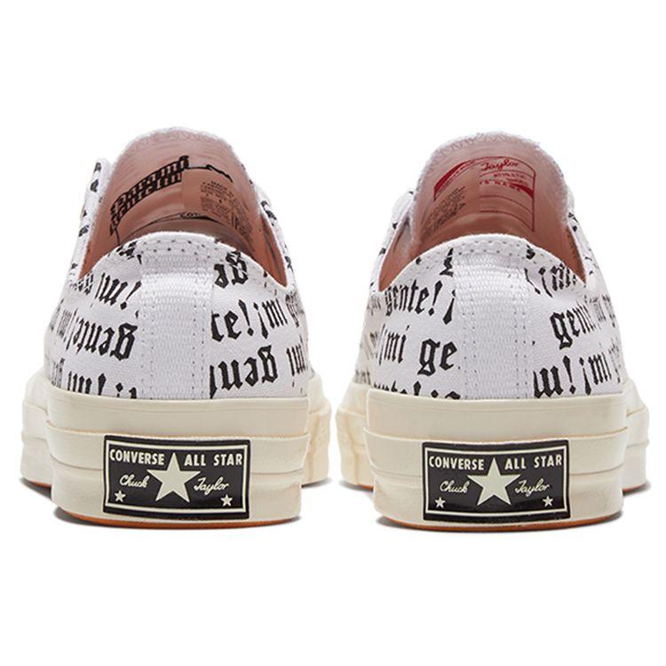 Converse Chuck Taylor All Star 1970s Comfortable Versatile Low Top Canvas Shoes Unisex Sneakers White 168698C