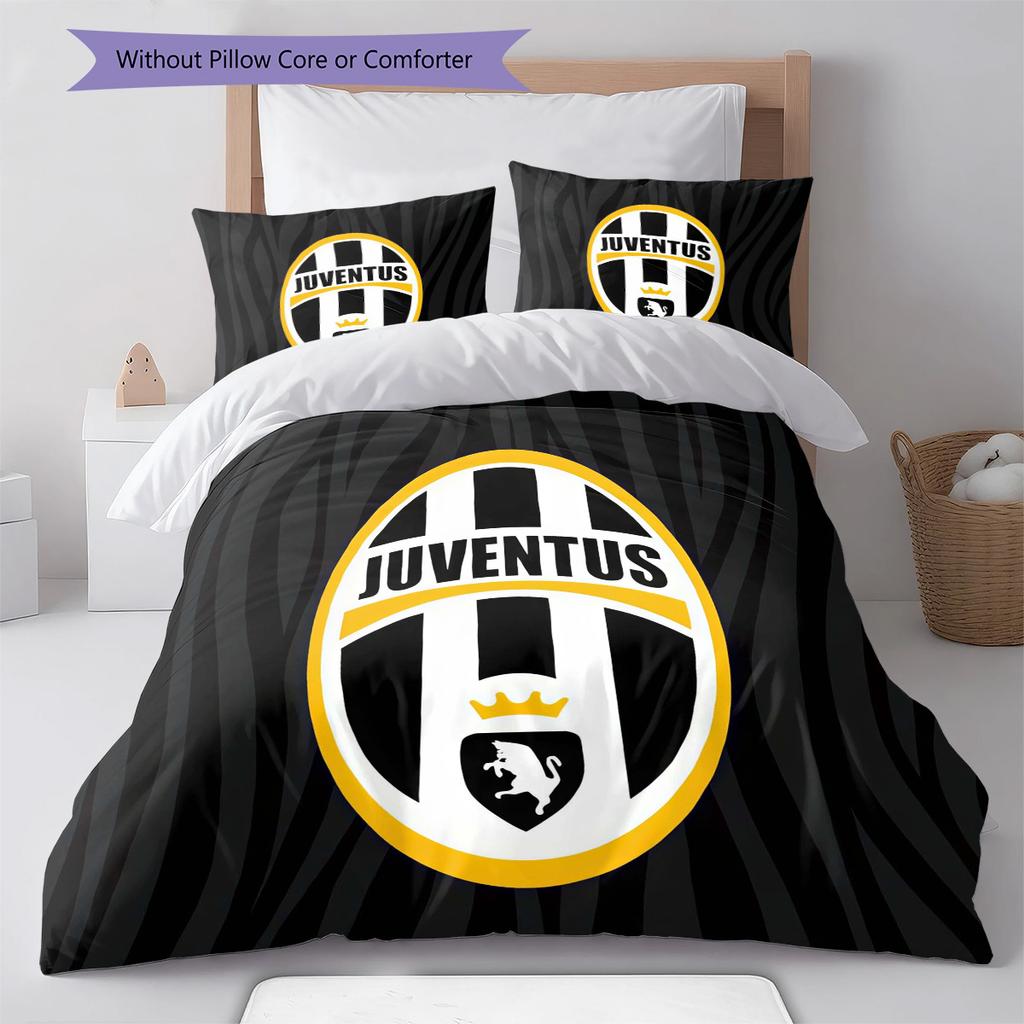Juventus Sada povlečení Přikrývka Povlak na přikrývku Povlak na polštář Domácí dekorace Narozeninový dárek (1 * povlak na peřinu + 2 * povlak na polštář, bez jádra)