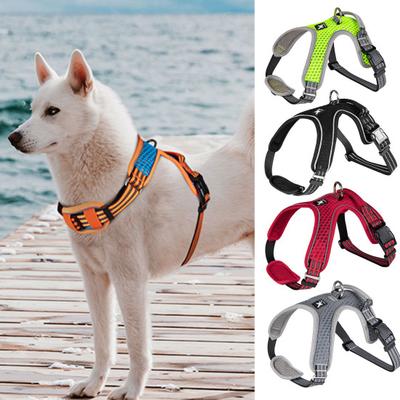 Colete para cães Arnês reflexivo respirável Soft Touch Pet Puppy Traction Chest Strap