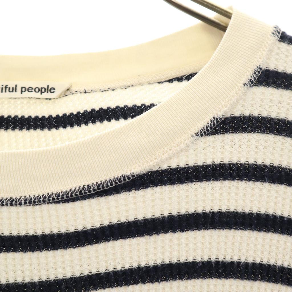 beautiful people Made In Japan Border Pattern Long Sleeve Thermal T-shirt Women Used