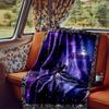 Dragonfly In Cosmic Night Sky Artwork Blanketcustomize Your Name Lightweight Comfortable And Stylish Blanket For Travel Bed Home Chair Office Sofa And
