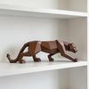 3D Printed Cheetah Figurine, Compact Geometric Faceted Cheetah Sculpture, Minimalist Leopard Statue for Home Office Decor Gift