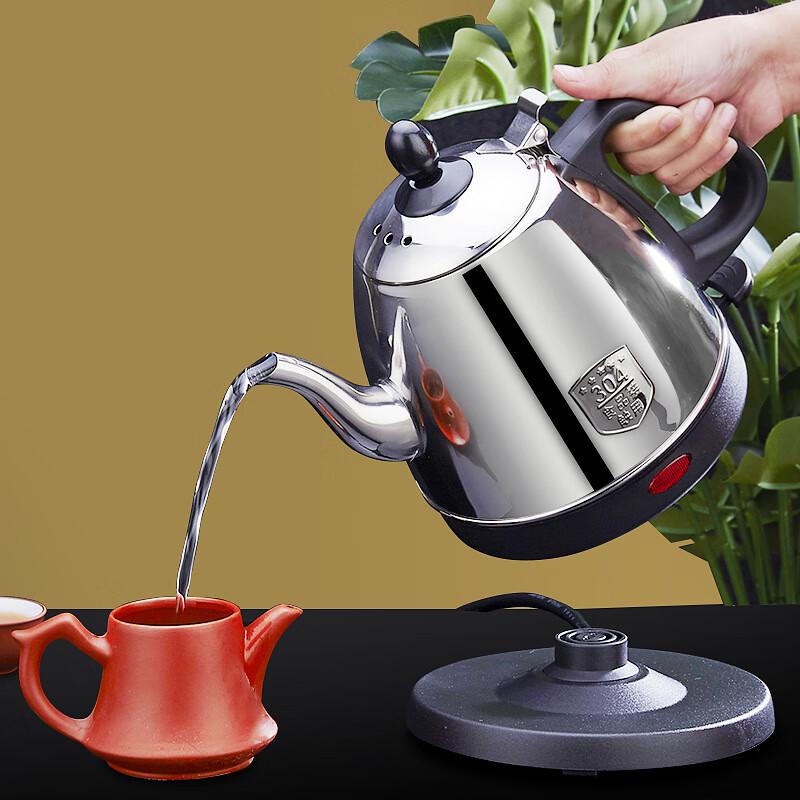 Shangqi 1L Black 304 Stainless Steel Electric Kettle