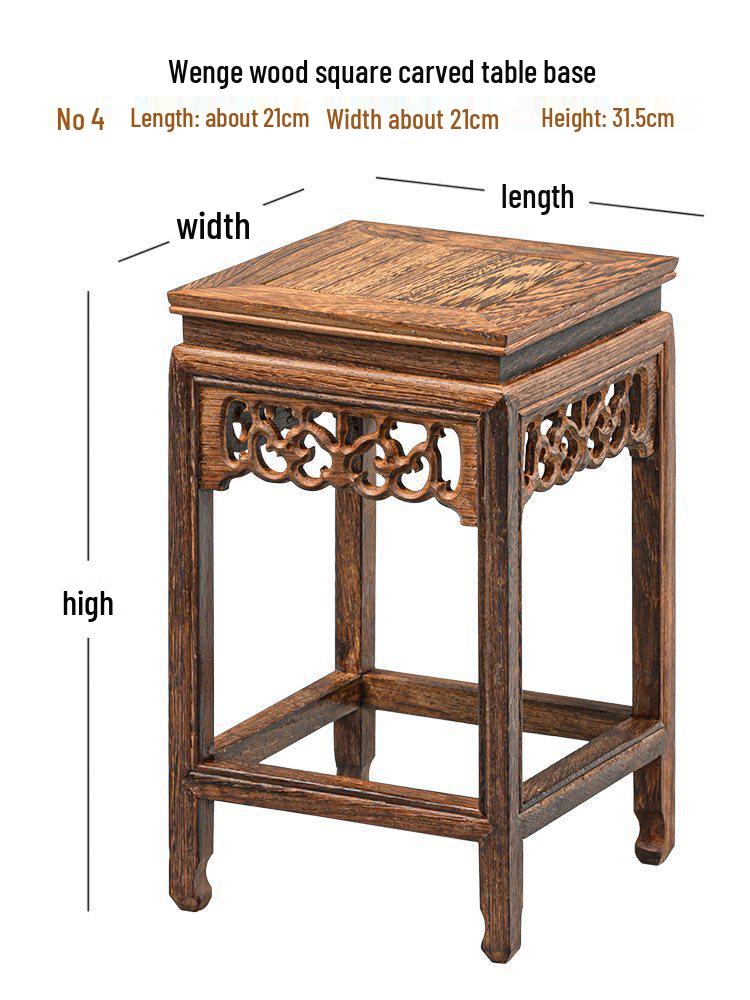 Holzsockel für Vase, Bonsai, Buddha-Statue oder Teekanne