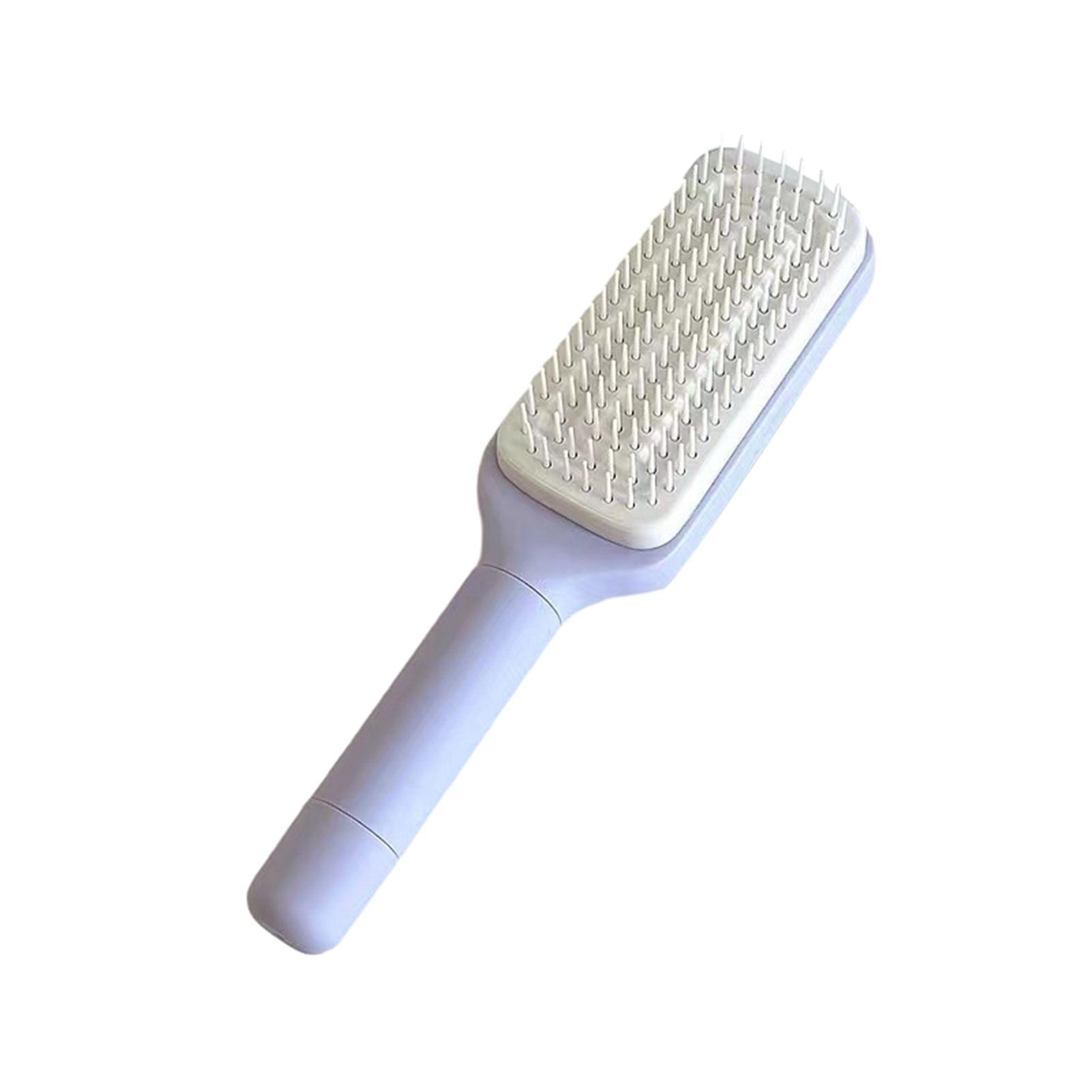 

Self-Cleaning Hair Brush Girls Hair Scalp Massage Comb Women Wet Curly Hair Brush for Salon SPA Hairdressing Styling Tool фиолетовый