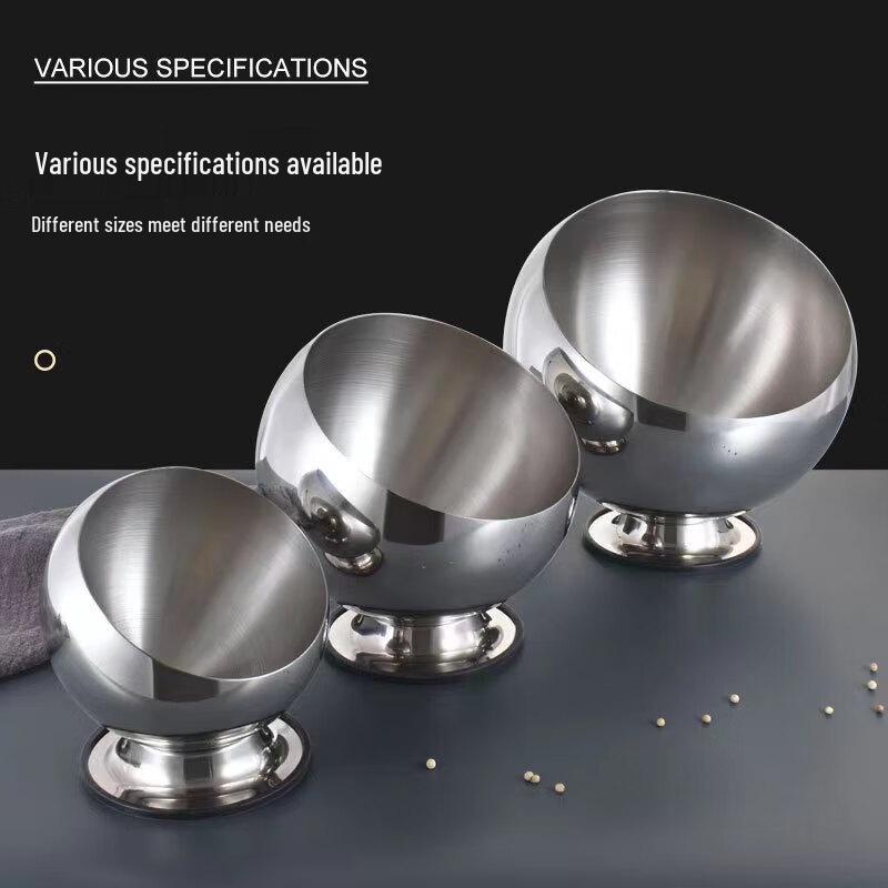 Hanlu 304 Stainless Steel Slanted Serving Bowl