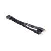 Usb Motherboard Cable Usb Header Extension Cable 9Pin 1 Female To 2 Male Y Splitter Cable Black