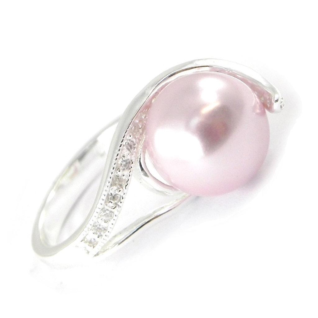 Серебряное кольцо с лавандой 'Pearl Beauty'
