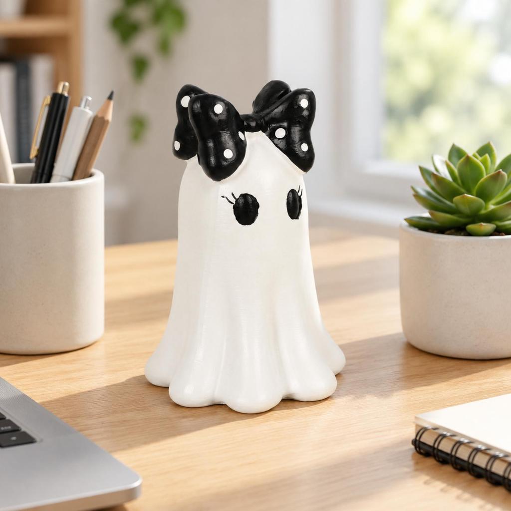 Resin Halloween Specter Figurine Cute Tabletop Decoration Spooky