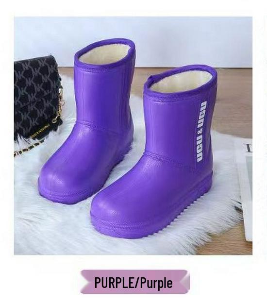 Ultra-Light Women's Waterproof Winter Fleece-Lined EVA Boots for Cold Storage, Livestock, Car Washing, and Snow - Warm, Thick, and Cold-Proof.