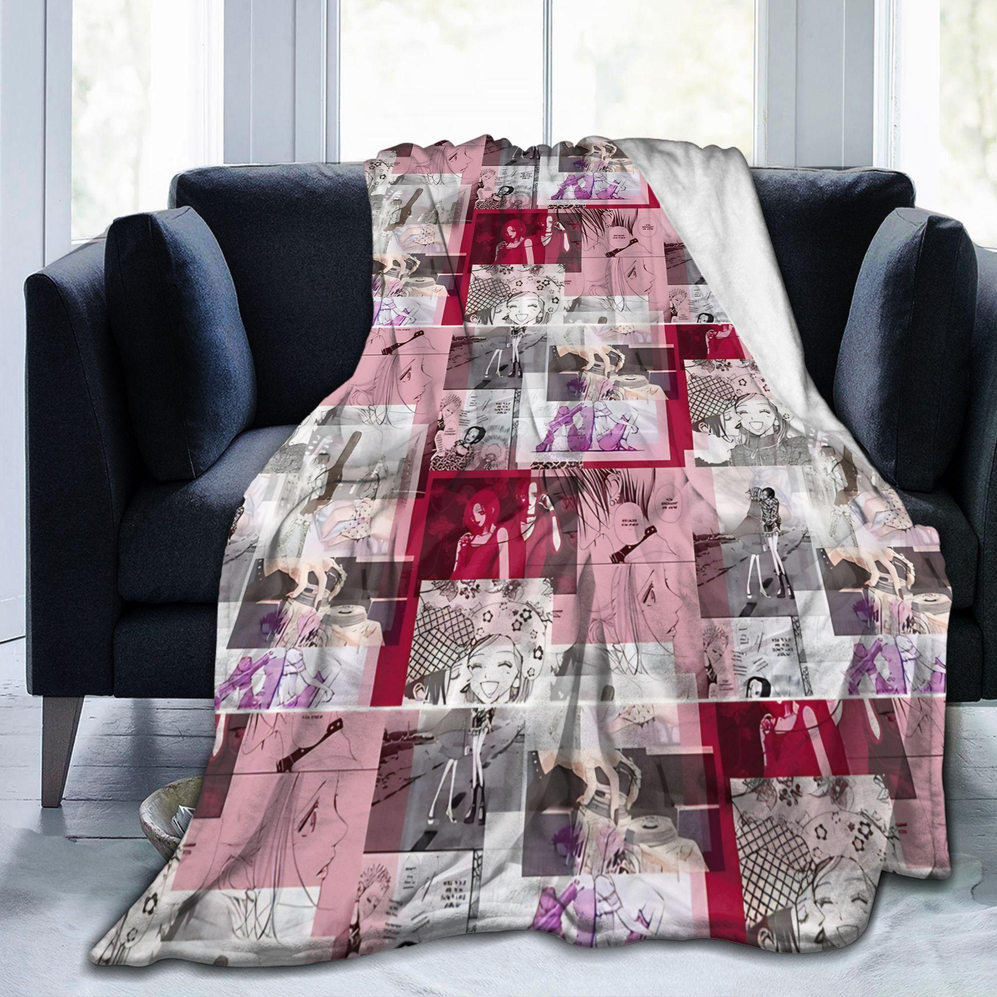 Nana Osaki Ai Yazawa Blanket Anime Wool Throw Blanket Bedroom Sofa Decoration Soft Warm Bedsprea 75X95CM