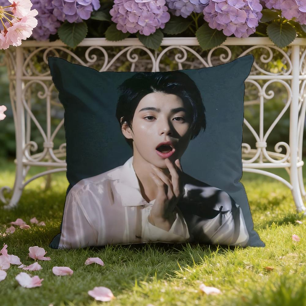 Actor N-Nijiro M-Murakami Cushion Cover Home & Car Dual-Scene Pillow Cover: Reversible for Premium Comfort