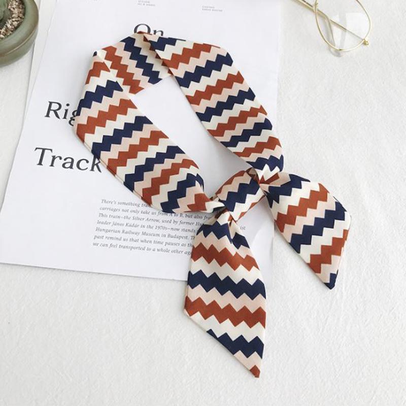 Buy MultiUse Fashion Faux Silk Scarf Twilly Wrist Head Band Bag Ribbon