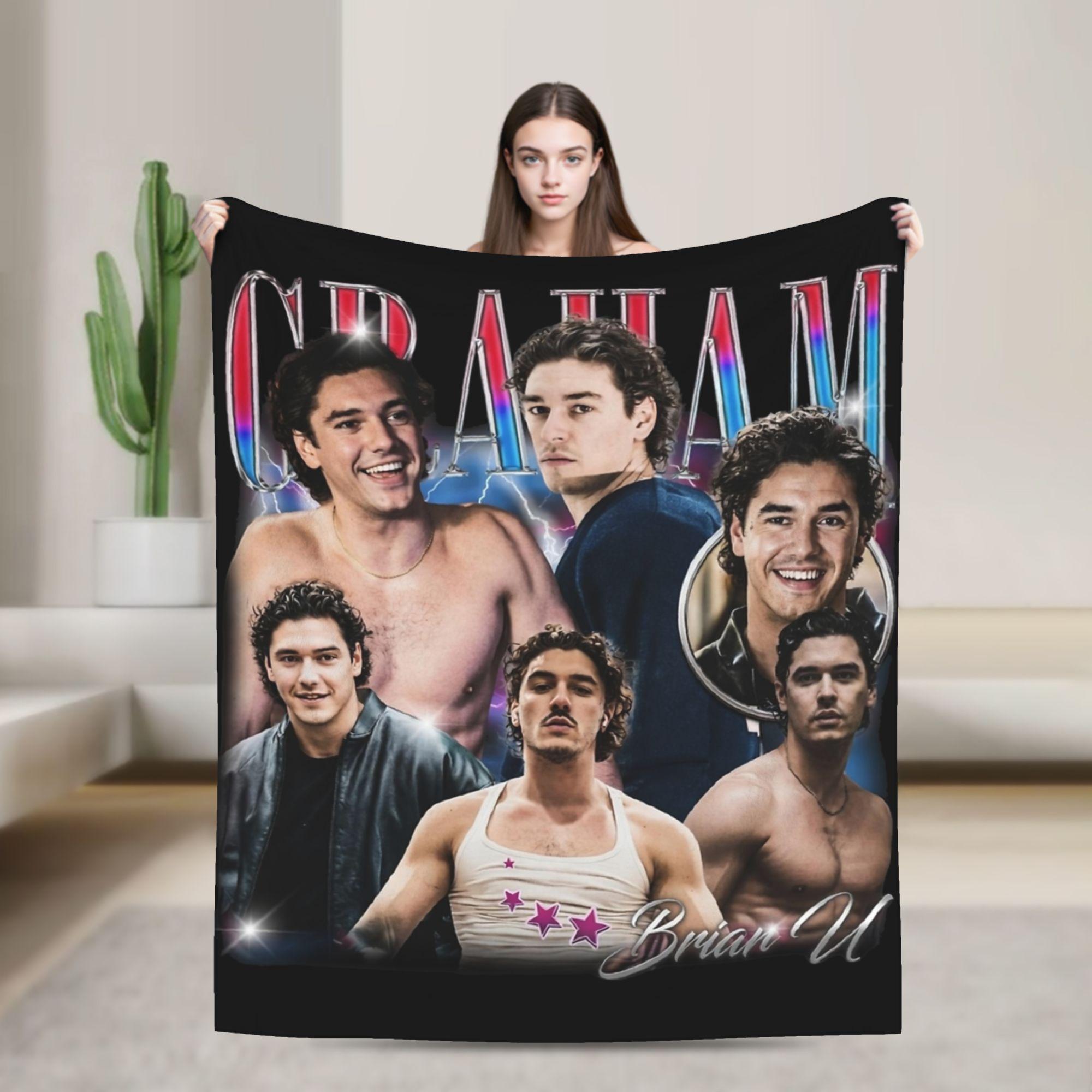 Pandara Jewelry Unisex Vintage Garrett Graham Briar U Off Campus Blanket Fleece Autumn/Winter Warm Throw Blankets For Bedding Couch Bedspreads