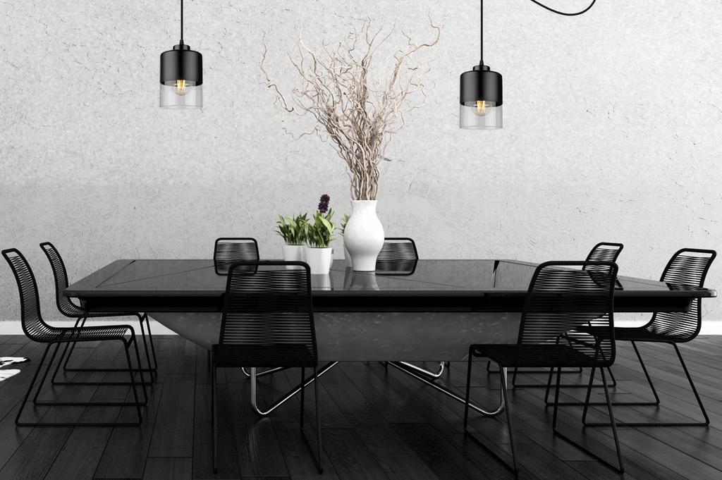 MODERN GLASS SPIDER CEILING HANGING LAMP