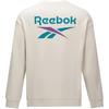 Reebok Comfortable Casual Pullover Long Sleeve Sweatshirt Unisex Sweatshirt Beige 24FRM305UGM1