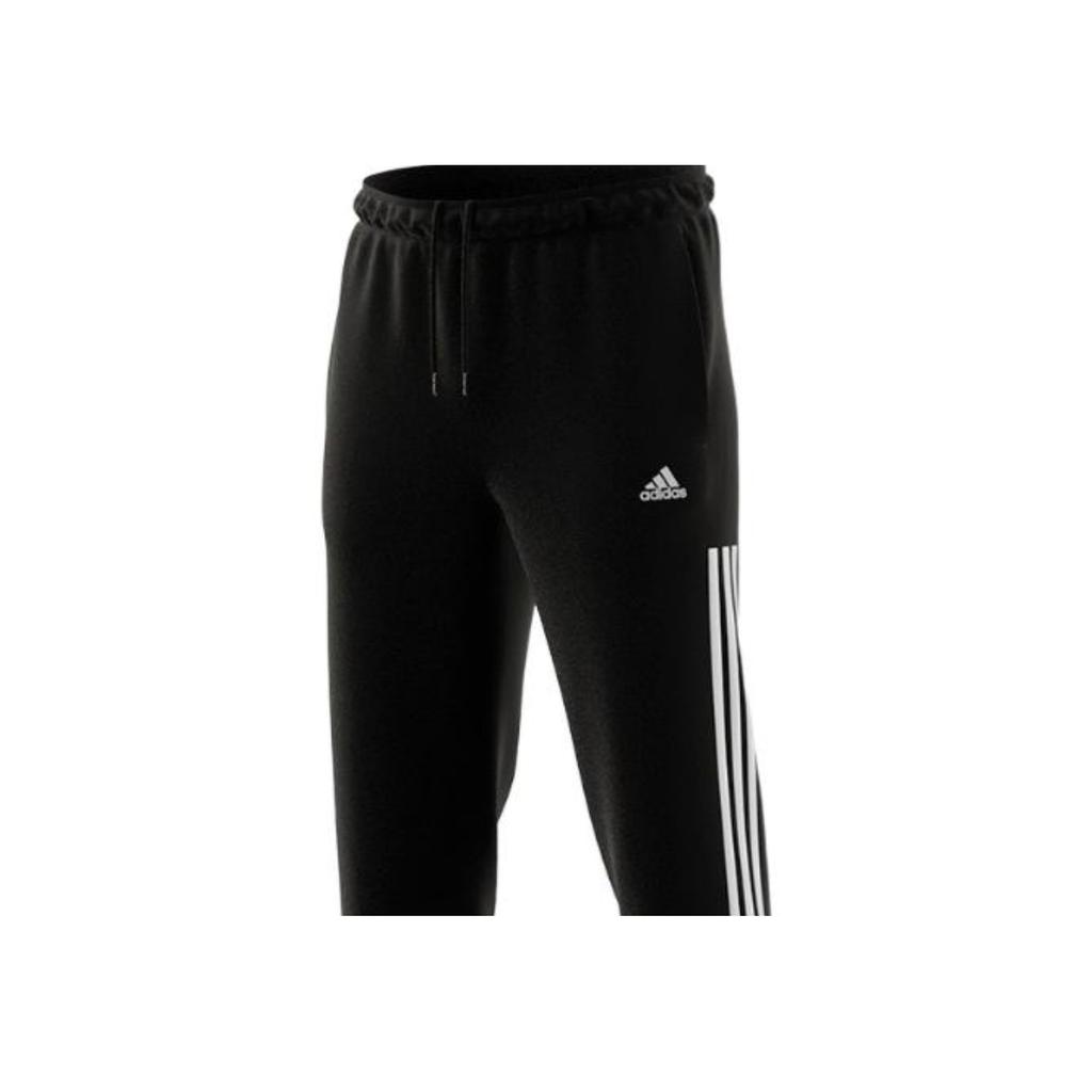 Adidas Logo Retro Sportliche Hose mit Streifenbündchen Herren Unterteile Schwarz EJ9317