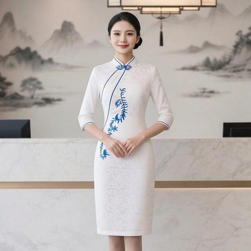 Women's New Chinese Style Professional Cheongsam Dress & Suit