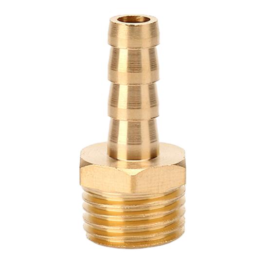 Brass Hose Barb Fittings Adapter Connector High Strength Rustproof Corrosion Resistant Hose Barb Male Fittings Accessories